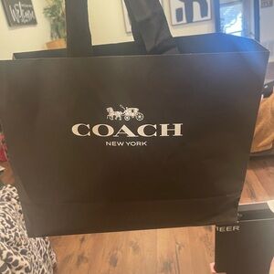 Coach New York Eco-Friendly Black shopping tote 16x13